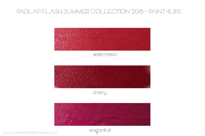 Paint4Lipst Flash Summer PaolaP Swatches